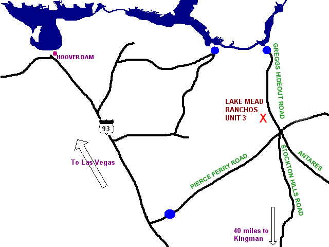 Lake Mead Ranchos Unit 3 Map